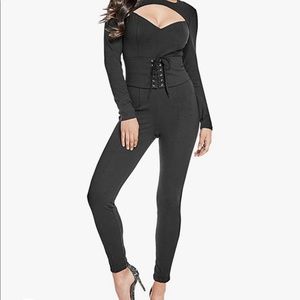 Guess long sleeve jumpsuit
